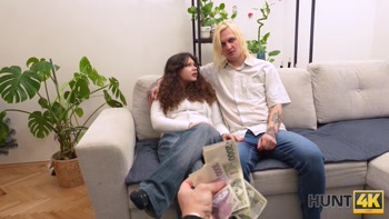HUNT4K. Chubby girl with a Big Ass gets Fucked by a Stranger