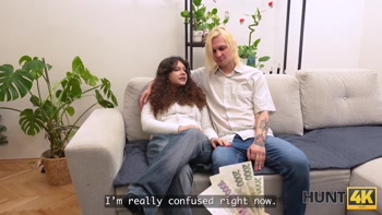 HUNT4K. Chubby girl with a Big Ass gets Fucked by a Stranger
