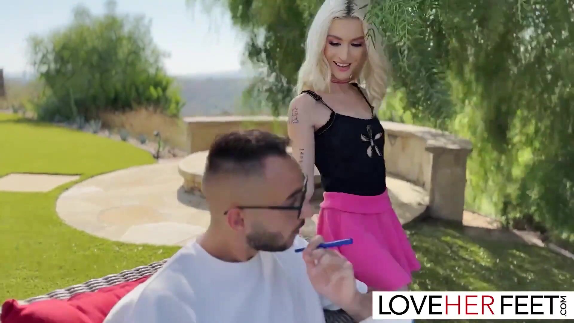 Petite Blondie Emma Rosie Worshipped and Fucked after