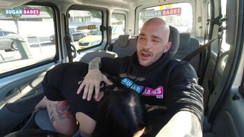 Adel Asanty's Greek Taxi Ride: Rough Anal & Deepthroat Action