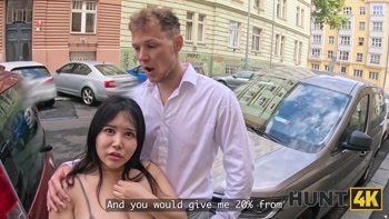 HUNT4K. Big tits instead of sushi