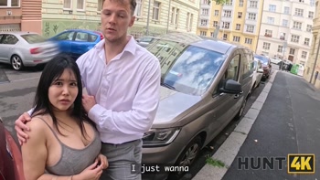 HUNT4K. Big tits instead of sushi