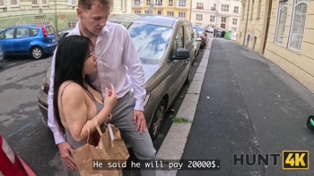HUNT4K. Big tits instead of sushi