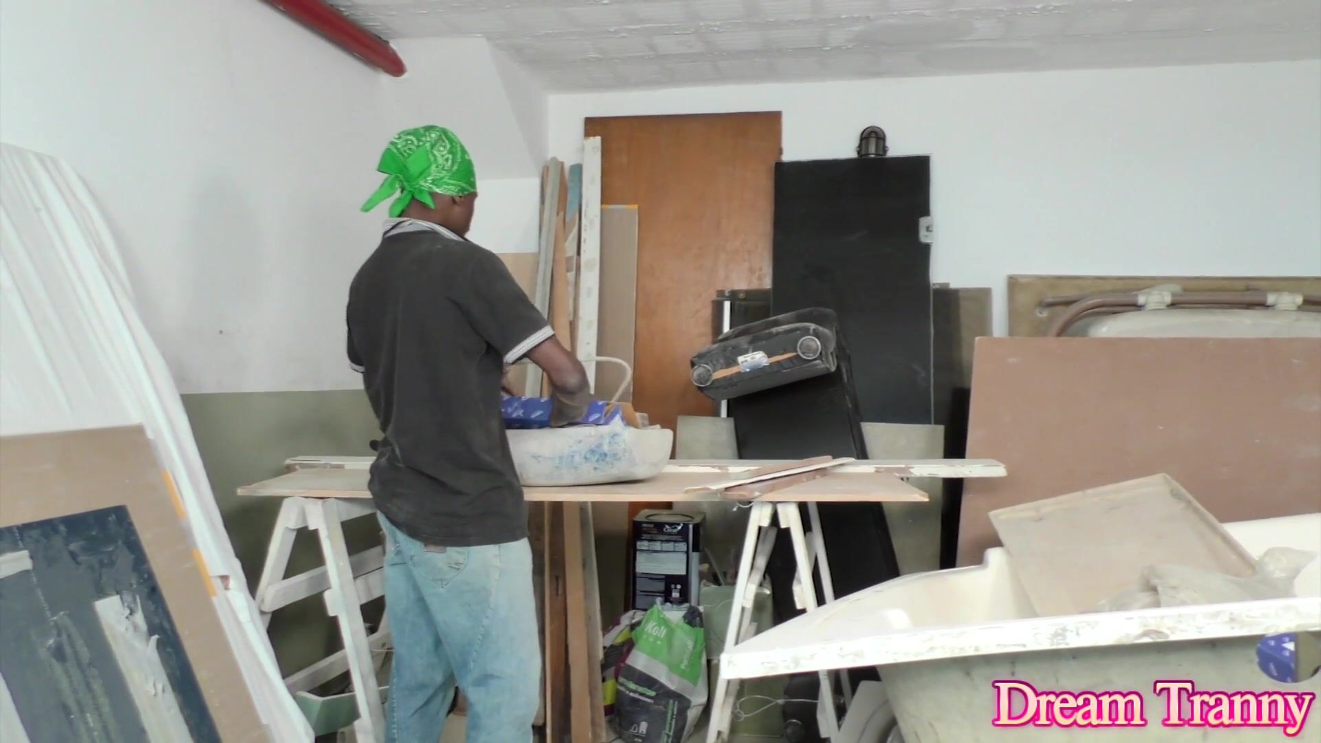 Sultry Trans Star Mariana Lins Seduces a Black Builder