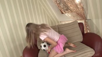 Stunning Blonde Teen (18+) Lalovv's Sensual Solo Delight