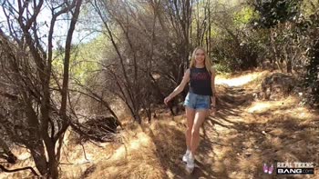 Real - Beautiful Blonde Lily Larimar Gets Fucked Outdoors