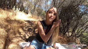 Real - Beautiful Blonde Lily Larimar Gets Fucked Outdoors