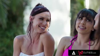 Aidra Fox, Adria Rae & Judy Jolie's Steamy Threesome: Fingered Frenzy of Teen (18+) Lesbians