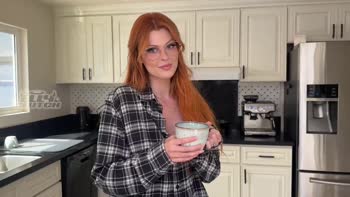 Elly Clutch's Redhead Friend Dares to Satisfy My Hungry Cock