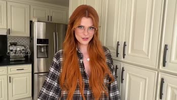 Elly Clutch's Redhead Friend Dares to Satisfy My Hungry Cock