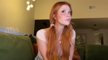 Elly Clutch's Redhead Friend Dares to Satisfy My Hungry Cock