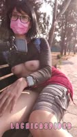 LaChicaSpider's Park Pleasure: Flashes Her Perfect Boobs