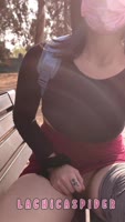 LaChicaSpider's Park Pleasure: Flashes Her Perfect Boobs