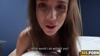Fragile Russian Teen (18+) Satisfies Stepbro's Thirst