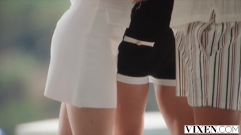 VIXEN Gorgeous Petite Besties Molly Little & Xxlayna Marie Have Naughty Secret Threesome