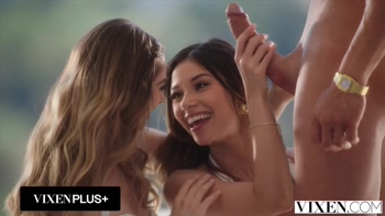 VIXEN Gorgeous Petite Besties Molly Little & Xxlayna Marie Have Naughty Secret Threesome