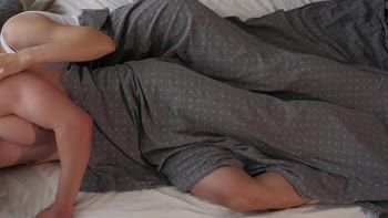 HotCoupleTeam's Morning Frenzy: She Seduces Him to Cum on Her Perfect Ass