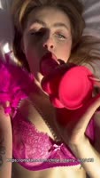 Chloe_Chery's Exclusive Blonde Solo: Sucking Pink Dildo