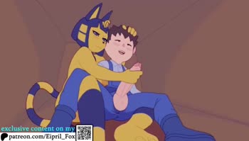 Eipril_Fox - Eipril Fox Delivers Stunning Creampie to Ankha's Curvy Form