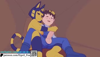 Eipril_Fox - Eipril Fox Delivers Stunning Creampie to Ankha's Curvy Form