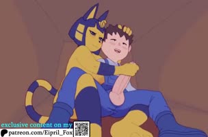 Eipril_Fox - Eipril Fox Delivers Stunning Creampie to Ankha's Curvy Form