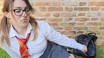Innocent Hotwife's Cheeky Spanking in School Uniform