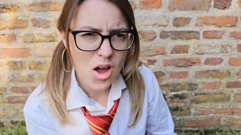 Innocent Hotwife's Cheeky Spanking in School Uniform