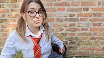 Innocent Hotwife's Cheeky Spanking in School Uniform