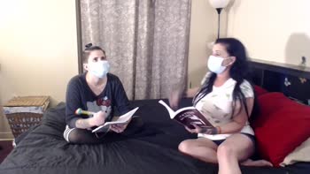 Abby Anna's Quarantine Lesbic Lesson: Strap-On Seduction at Home
