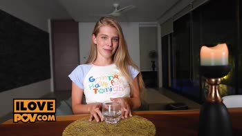 Angel X's Seductive POV: Masturbation, Dildo & Blowjob