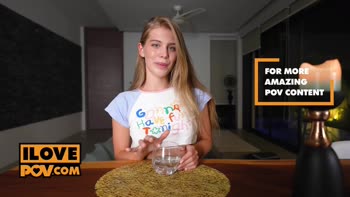 Angel X's Seductive POV: Masturbation, Dildo & Blowjob