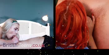 Blowjob Bonanza: British Teens (18+) Battle for Cumshot Glory