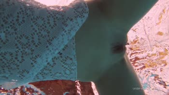Katy's Water Wonderland: A Hairy Teen (18+)'s Underwater Delight