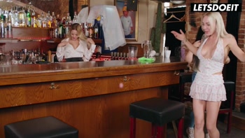 Threeway Fun At The Coffee Shop - A GIRL KNOWS