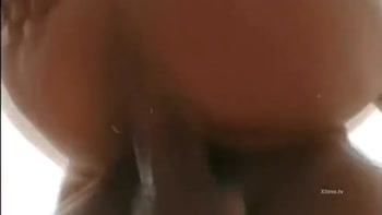 Blonde with a stunning round ass, ass fucked by a big cock
