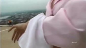 Blonde with a stunning round ass, ass fucked by a big cock