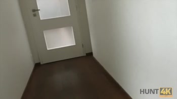 HUNT4K. Slut rides stranger's phallus while cuckold watches this