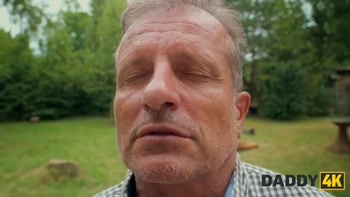DADDY4K. Cum donation turned out as an outdoor activity