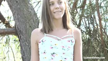 Petite Blonde Teen (18+)'s Public Solo Delight
