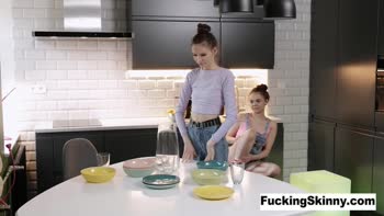 Skinny Sensations: Petite Lesbians Explore Every Inch