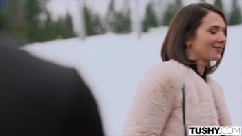 TUSHY Anal Obsessed Beauty Eve Sweet Seduces Clemence Audiard And Her Boyfriend At The Chalet
