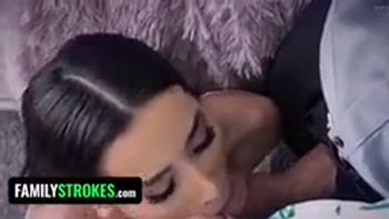 Busty stepmom pounds disobedient stepdaughter while stepdaddy drills her milf twat