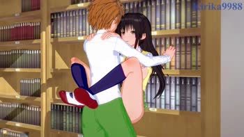 Rito Yuki and Yui Egawa's Sizzling Library Affair