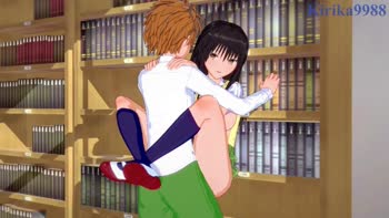 Rito Yuki and Yui Egawa's Sizzling Library Affair