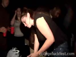 Blonde Bombshell Rides Hard in College Orgy