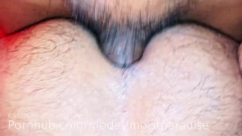 Moist Paradise's Big Daddy Treat: Thick Uncut Latino Cock Devours Hairy Latina Ass
