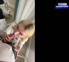 Blonde Bombshell Arty Cheys in POV Frenzy at Work