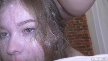 Nick Whitehard's POV Debut: Virgin Teen (18+) Takes Massive Cock with Giggly Delight