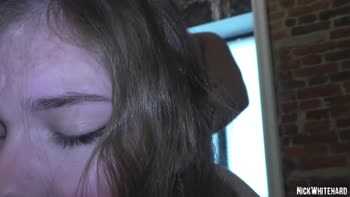 Nick Whitehard's POV Debut: Virgin Teen (18+) Takes Massive Cock with Giggly Delight