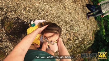 HUNT4K. Emejota hiker fucks in the forest